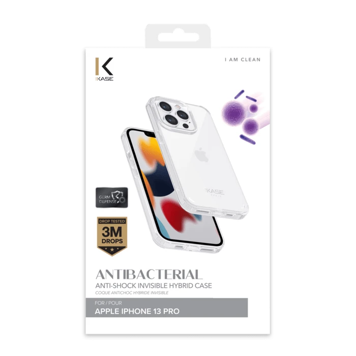 Coque Antibactérienne Antichoc Hybride Invisible Pour Apple IPhone 13 Pro, Transparente 9 Coque Antibactérienne Antichoc Hybride Invisible Pour Apple IPhone 13 Pro, Transparente – Image 7