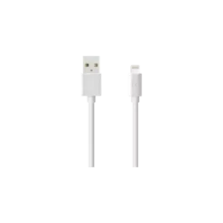 Câble Lightning Certifié MFi Apple Charge/Sync (2M), Blanc Lumineux