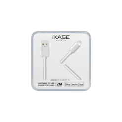 Câble Lightning Certifié MFi Apple Charge/Sync (2M), Blanc Lumineux -TheKase Elegant Boutique 69009 large