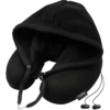 Hoodie Coussin De Voyage Avec Des écouteurs Bluetooth Intégrés, Noir