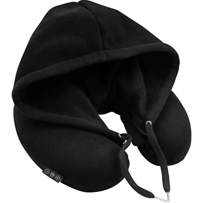 Hoodie Coussin De Voyage Avec Des écouteurs Bluetooth Intégrés, Noir 4 Hoodie Coussin De Voyage Avec Des écouteurs Bluetooth Intégrés, Noir – Image 2