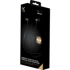 Écouteurs Intra-auriculaires Magnétique Sans Fil à Isolation phonique, Noir Satin -TheKase Elegant Boutique 95901 large